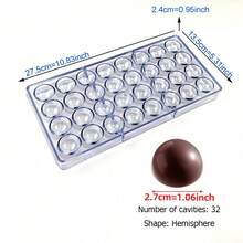 34pcs Chocolate Mold Set With 100pcs Chocolate Lollipop Sticks, Home Kitchen Chocolate Candy Baking Tools, Pastry Making Supplies - Clear - View 31