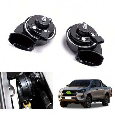 بوق سيارة ثنائي النغمة مقاوم للماء 12 فولت، صوت عالي جدًا، متوافق مع تويوتا تاكوما/هايلندر/تندرا