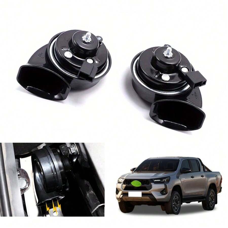12V 防水双音蜗牛汽车喇叭，超响亮，兼容丰田 Tacoma/Highlander/Tundra