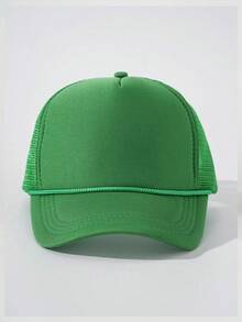 1pc Solid Color Drawstring Mesh Cap, Adjustable Outdoor Sun Protection Casual Hat Suitable For Spring/Autumn Travel Beach Vacation, Unisex Y2K Style Cap,Summer,Holiday,Festival - Baseball Cap - View 28