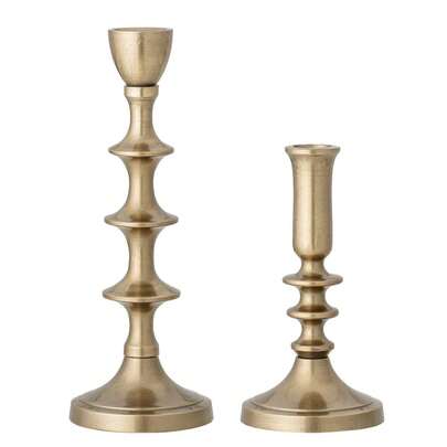 Bloomingville  Aluminium Candlestick Holder Decorative Home Accent