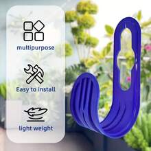 Awaoko 2 móc treo ống nước, giá đỡ ống nước, móc treo ống nước tưới vườn, giá treo tường gọn gàng cho vòi tưới vườn và cuộn dây. - Nhiều màu - Xem 8