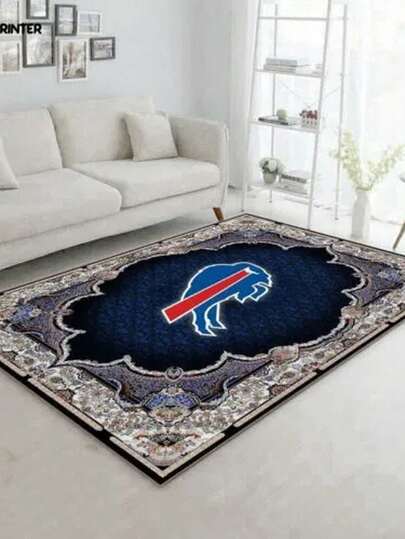 Rugs  AopprinterB1uffa1lo Bills Rug Living Room Floor DE1cor Fan Gif1PC Flannel Rug, Living Room C1Arpet, Bedroom C1Arpet, WaS1HAble C1Arpet, Comfortable C1Arpet, S1oft Underfoot, Home DE1cor Rug, Adds Warmth. Laundry Room Mat, S1oft Aie Mat, Entryway Rug, Kitchen Mat, Hine WaS1HAble, Dustproof Letter Rug, Home DE1cor, H1oliday Room DE1coration