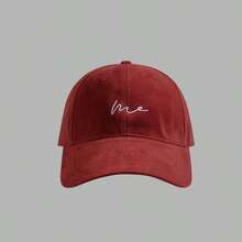 Gorra de béisbol retro estilo estadounidense, gorra casual de unicolor de poliéster con bordado, resistente al viento, protección UV, decorativa y de moda, para primavera/verano, playa - B263 - Ver 9