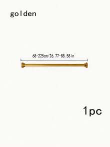 1pc Stainless Steel Telescopic Shower Curtain Rod, No Drilling Required, Curtain Rod, Closet Rod, Tension Rod, Clothes Drying Rod, Suitable For Bathroom, Living Room, Balcony, Partition, Door Curtain, Kitchen, Bathroom Accessories - Telescopic Pole - View 28