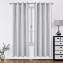 1pc Hollow Star Sheer Curtain, Polyester Lace Double-Layer Blackout Curtain For Living Room Bedroom, Cute Style - 白色 - 查看 23
