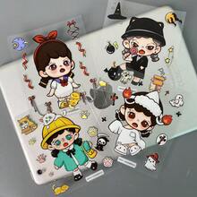 左撇子淘气日记 5D 立体浮雕贴纸，可爱卡通手机壳平板电脑防水贴纸，无残留 - 彩色 - 查看 5