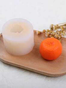 Khuôn silicon để tự làm đồ thủ công mỹ nghệ hình quả cam, có mùi thơm, làm từ thạch cao. - quýt - Xem 5