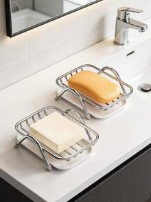 1 khay đựng xà phòng gia dụng có khay hứng nước - Dụng cụ sắp xếp đồ dùng nhà tắm và vệ sinh nhà bếp - Thiết kế hình chữ nhật hiện đại - Thích hợp cho phòng tắm, nhà vệ sinh và phòng tắm gia đình. - nhiều màu - Xem 9