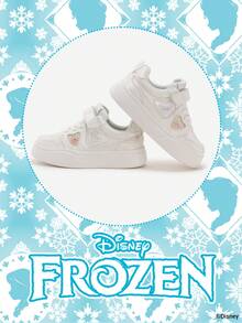 Disney 迪士尼官方授权与《冰雪奇缘》联名推出 | 一系列迪士尼儿童运动鞋，包括艾莎公主运动鞋、安娜公主运动鞋和阿伦黛尔公主运动鞋，适合日常假日运动和户外穿着。舒适防滑、耐磨透气，呵护双脚。（儿童运动鞋、童鞋、女童鞋） - 白色 - 查看 2