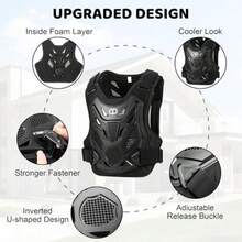 - Dirt Bike Gear - Youth Motorcycle Riding Protective Gear Motocross Armor Suit Chest Protector for Boys Girls Mountain Biking Cycling - A - Ver 6