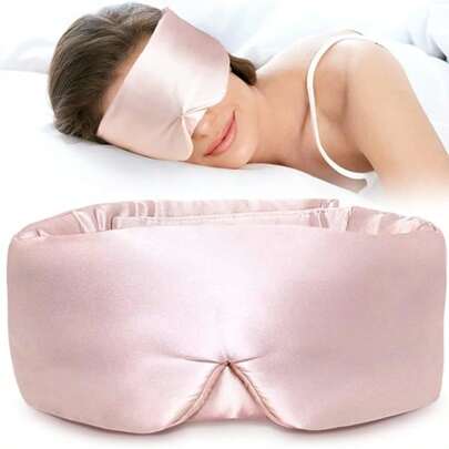 Sleep Facial Mask, Women's Sleep Eye Mask, Silk Eye Mask, Eye Pillow, Face Cushion Eye Mask, With Adjustable Belt, Suitable For Sleep And Comfortable Sleep
