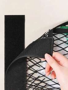 Filet de rangement élastique durable avec bandes auto-adhésives, poches de rangement pour sacs poubelle, rangement pour sacs en plastique monté au mur pour porte de placard de cuisine, sacs en maille adhésifs, sacs suspendus grande capacité, convient à tous les véhicules, organisation de véhicule, design élégant, construction robuste, accessoires pour propriétaires de camping-cars, organisation de fret, sacs en maille, design élastique, sacs en maille ajustés, cadeaux pour parents sportifs, fournitures pour propriétaires de camping-cars - multicolore - Voir 6