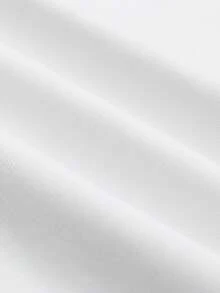 Tiny Spark 男士街头时尚白色T恤，背面饰有复古抽象泼墨印花 - 白色 - 查看 7