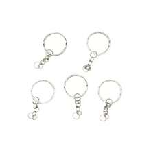 10/20/50/60Pcs Metal Blank Keyring Stamped Keychain Split Ring Keyfob Key Holder Rings Women Men DIY Key Chains Key Ring Accessories - Keychain - View 6