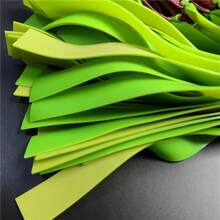 Easytoday 5/10条/包 绿色橡皮筋，厚度1毫米/0.04英寸，随机包装颜色和图案，加厚弹弓扁平橡皮筋，适用于户外射击比赛，可折叠配件 - 綠色 - 查看 5