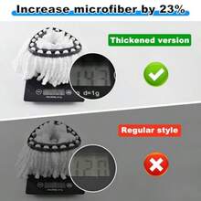 4pcs Mop Heads Replacements For OCedar EasyWring 1 Tank SystemMicrofiber Spin Mop Refill Replace Head For O Cedar Dry And Wet For Cleaning All Hard-Surfaced Floors - 白藍 - 查看 5