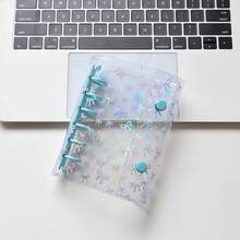 Portador A7, Cubierta con cinta, Libro de almacenamiento con estrellas brillantes, Libro de pegatinas/Libro de bolsillo, Portador A7 Libro de pegatinas, Planificador de papelería, Cuaderno, Libro de pegatinas, Suministros de oficina, Suministros escolares - A - Ver 22