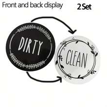 Dishwasher Magnet Clean Dirty Sign, Double-Sided Clean/Dirty For Stainless Steel Dishwashers, Magnetic Home And Kitchen Gadgets - H - View 8