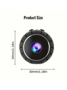 1 pieza Cámara oculta mini Full HD 1080P inteligente que admite conexión WiFi de 2.4G, detección de movimiento y funciones de intercomunicación de voz, y se puede ver a través de aplicaciones móviles. Está equipada con batería de ión de litio y puerto de carga USB, adecuada para uso en interiores y exteriores, especialmente para del hogar, y es adecuada para personas mayores, niños y mascotas. - Negro - Ver 4