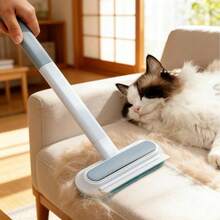 宠物毛发清洁器，猫狗毛发清洁工具，适用于沙发、家具、地毯、衣物、床上用品，配有超长手柄，猫毛清洁工具 - 查看 1