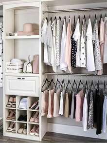 1 chiếc móc treo quần áo cao cấp phủ nhung, chống trượt, chắc chắn, bền bỉ, lý tưởng cho tủ quần áo. - Nhiều màu - Xem 3