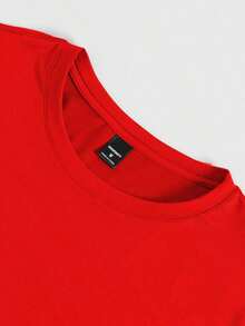 Manfinity Homme Men's Graphic Print T-Shirt - Red - View 4