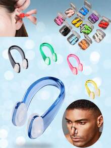 2/4/10pcs Silicone Swimming Cap, Nose Clip, Ear Plug Set, Waterproof & Warm, Suitable For Indoor/Outdoor Pool And Beach Swimming, 2026 Best Seller, Ideal Gift For Mother's Day And Father's Day - Multicolor - View 7