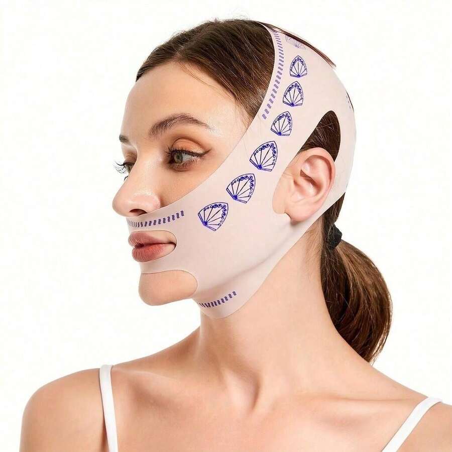 Kit Of 3 V-Line Facial Shaping Bands – Lifting Band For Face/Chin And Jawline Contouring - 1 個單位 - 查看 1