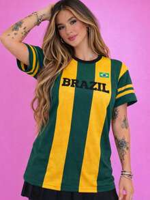 Max T-Shirt BRAZIL Comfort In Every Detail - 綠色 - 查看 4