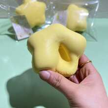 Yellow Lucky Star Squishy Squeeze Toy, Slow Rebound High Cute Stress Relief Toy With Soft Milky Texture - Multicolor - View 4