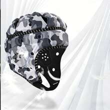 防撞守门员头盔，成人训练棒球防护装备，足球守门员 - 彩色 - 查看 3