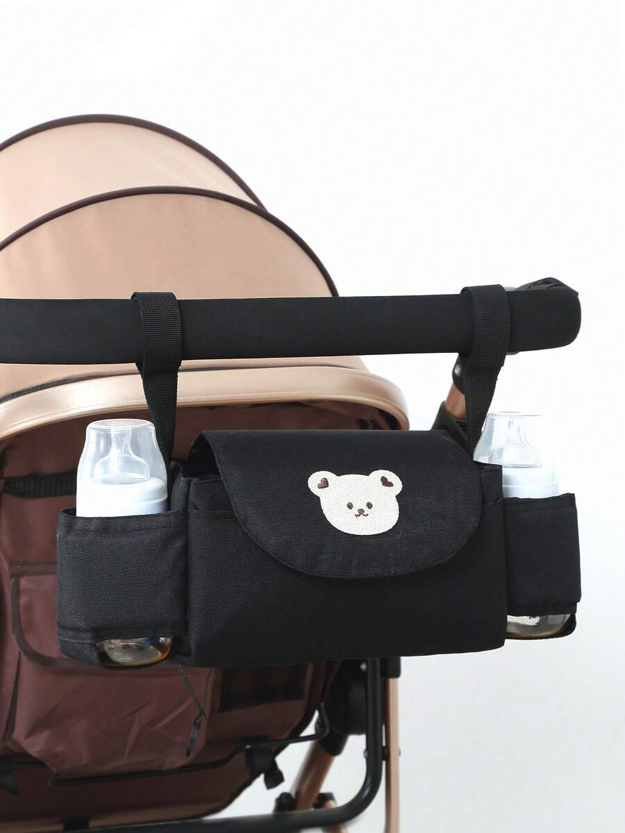 1pc Baby Stroller Diaper Bag, Baby Accessories, Baby Changing Pad, Baby Pouch, Baby Toiletry Bag, Baby Storage Basket, Baby Organizer, Baby Stroller Accessories, Baby Storage Box, Newborn Supplies, Newborn Gift, Kids Lunch Box, Kids Bag, Baby Stroller Bag, Baby Stroller Pocket, Baby Stroller Hanging Hook, Baby Stroller Pocket For Girls & Boys - 彩色 - 查看 1