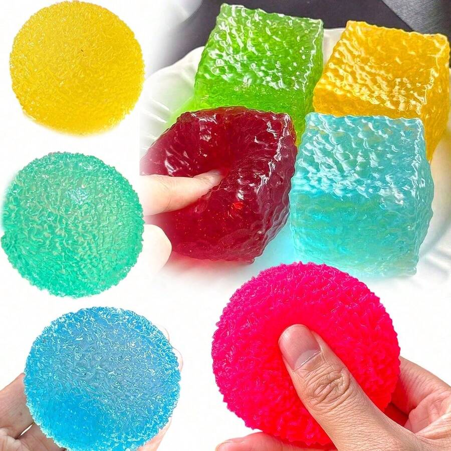 Ice Cream Malt Ball Squishy Toy, Slow Rising Sensory Fidget, Colorful Stress Relief Squeeze Toy, Dopamine Decor, Hand Grip Strength Training, Anxiety Aid, Fun Gag Gift For Teens, Easter & Birthday Party Favor, Soft Tactile Sensory Toy - Multicolor - View 1