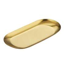 Oval-Shaped Metal Tray (Gold), Christmas Gold Plate, Fruit Plate, Dessert Plate, Snack Plate, Salad Plate, Cake Plate, Suitable For Restaurant, Kitchen, Dining Table, Christmas - Multicolor - View 8