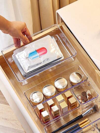 1/7/16 hộp đựng đồ trong suốt dạng ngăn kéo, hộp đựng đồ trang điểm, hộp đựng đồ phân loại dạng ngăn kéo, hộp đựng đồ để bàn, tiện dụng để đựng mặt nạ, son môi, nước hoa, cọ trang điểm, phấn mắt, sản phẩm chăm sóc da, dụng cụ nhà bếp, đồ ăn nhẹ, văn phòng phẩm, đồ trang trí phòng ngủ, đồ trang trí nhà cửa, đồ trang trí phòng tắm, hộp đựng đồ trang điểm.