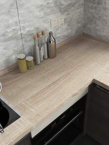 High-Quality Wood Grain Wallpaper, Covers Defects On Old Furniture, Attractive And Durable, Made With High-Quality Adhesive, Self-Adhesive And Removable Door Renovation Film - Pu Mu - View 7