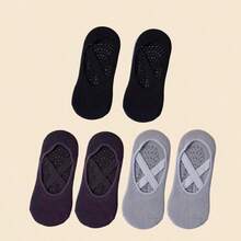 1/3/5 đôi tất Pilates nữ, tất yoga Pilates chống trượt có đế bám, tất cổ cao phù hợp cho barre, bệnh viện, dép chống trượt, tất đi thuyền. - Nhiều màu - Xem 9