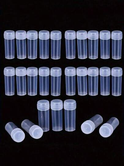 Hộp nhựa nhỏ 0,17oz và 0,24oz - Lý tưởng để đựng hạt cườm, trang sức, đồ thủ công và thuốc men, hộp đựng hạt cườm làm trang sức.