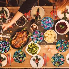 8pcs Flower DIY Diamond Painting Coaster Set, Round Bright Diamond Surface, Sturdy Adhesive With Full Tools, Easy For Beginners, Stress Relief Handcraft, New Year, Valentine's Day, Christmas, Teacher's Day Gift, Home Decor Coasters For Family, Friends, Girlfriend, Teacher - Multicolor - View 6