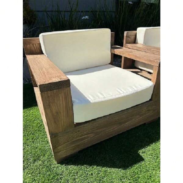 27 X 25 X 5 Inches Replacement Seat Cushion Cover Zippered Outdoor Patio Sofa Loveseat Off White