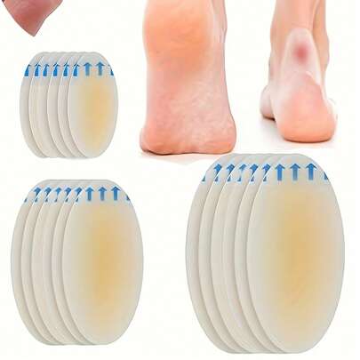 40 قطعة من وسادات الكعب الجيلاتينية الشفافة، وسادات كعب مضادة للاحتكاك ومقاومة للماء، مناسبة للكعب العالي والرياضة الخارجية والسفر والمنزل والمكتب والمدرسة، تخفف آلام الكعب، 40 قطعة/عبوة