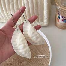 1pc Realistic Dumpling Squeeze Toy - Japanese Style Pan-Fried Dumpling Squeeze Toy - Japanese & Korean Style Hanging Decor Soft Squeeze Toy - Finger Squeeze Toy - Stress Relief Squeeze Toy - Anxiety Relief Squeeze Toy - Novelty Stress Relief Gadget - 2026 New Model - Gift For Friends - Collectible Gift - Holiday Gift - Birthday Gift - Thoughtful Item - Multicolor - View 2