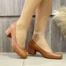 Elegant Women's Heels In Nappa Leather. - Mocha Brown - View 2
