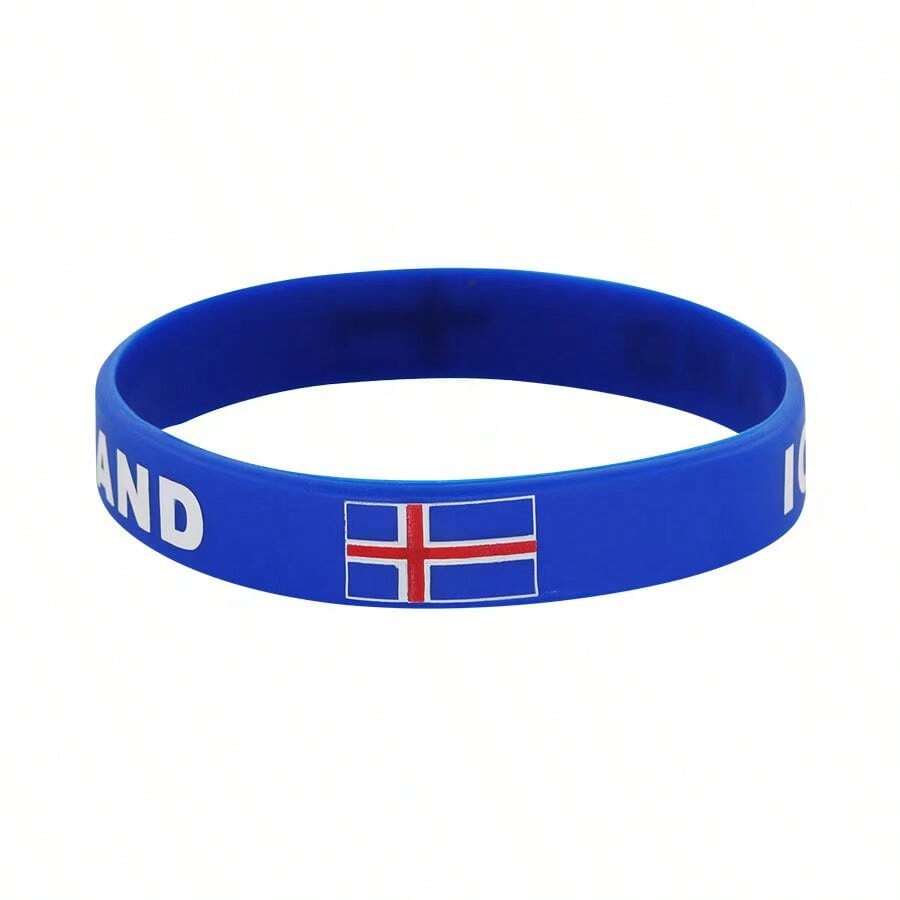 Popular Silicone Wristbands With National Flags, Personalized Bracelets, Fan Souvenirs, Decorative Wristbands, Fan Merchandise, Fan Cheering Accessories, Etc. - Multicolor - View 1