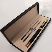 Bút ký kim loại nguyên khối, bộ quà tặng doanh nghiệp, có thể tùy chỉnh với logo hoặc khắc chữ. - màu đen - Xem 5