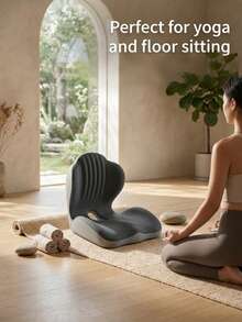 Shell Shaped Ergonomic Seat Cushion With Tailbone Pressure Relief Bionic Memory Seat For Long Hour Sitting Adults Breathable Office Workers Cushion To Improve Sitting Posture Desk Accessories Room Decor - Multicolor - View 6