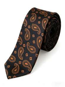 1 pieza Corbata de negocios para hombre con estampado de paisley, versátil para uso casual y de oficina - Multicolor - Ver 6