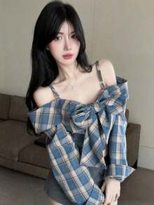 Women Blouses & Shirts - Blue - View 10
