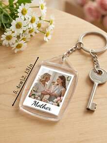 Llavero acrílico personalizado con foto y texto, llavero personalizado, regalo del Día de la Madre, regalo de cumpleaños, regalo de aniversario, regalo de pareja - Multicolor (Día de la Madre) - Ver 5
